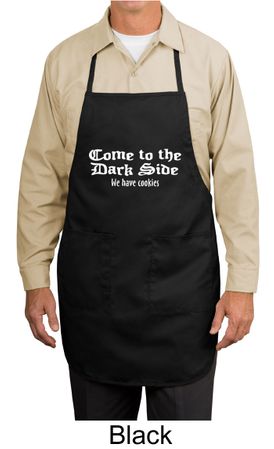 Funny Apron Come To The Dark Side We Have Cookies Apron with 3 Pockets