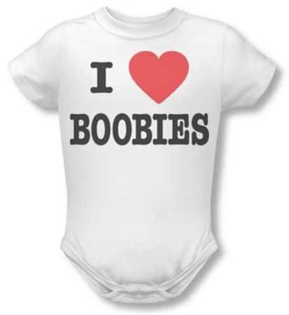Funny Baby Infant Romper - I Love Boobies