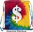 Funny Bag Distressed Dollar Sign Tie Dye Bag