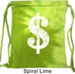 Funny Bag Distressed Dollar Sign Tie Dye Bag