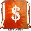 Funny Bag Distressed Dollar Sign Tie Dye Bag