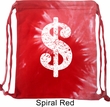 Funny Bag Distressed Dollar Sign Tie Dye Bag