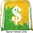 Funny Bag Distressed Dollar Sign Tie Dye Bag