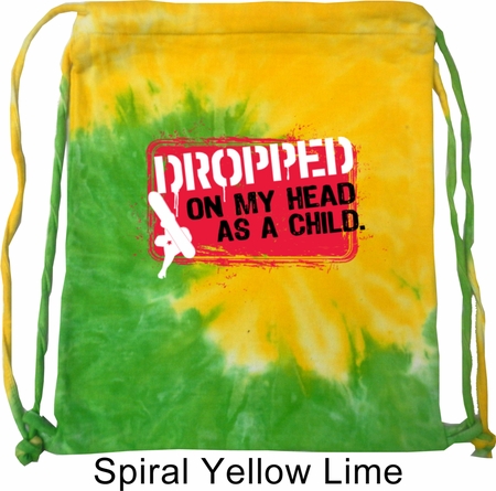 Funny Bag Dropped On My Head Tie Dye Bag