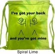 Funny Bag I've Got Your Back Tie Dye Bag