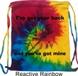 Funny Bag I've Got Your Back Tie Dye Bag