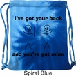 Funny Bag I've Got Your Back Tie Dye Bag