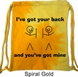Funny Bag I've Got Your Back Tie Dye Bag