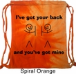 Funny Bag I've Got Your Back Tie Dye Bag