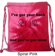 Funny Bag I've Got Your Back Tie Dye Bag