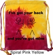 Funny Bag I've Got Your Back Tie Dye Bag