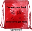 Funny Bag I've Got Your Back Tie Dye Bag