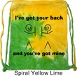Funny Bag I've Got Your Back Tie Dye Bag