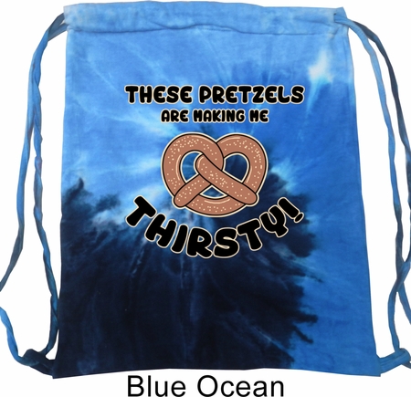 Funny Bag Thirsty Pretzels Tie Dye Bag