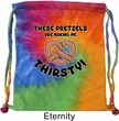 Funny Bag Thirsty Pretzels Tie Dye Bag