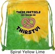 Funny Bag Thirsty Pretzels Tie Dye Bag