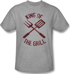 Funny Barbeque BBQ T-shirt - King of the Grill Funny Barbeque BBQ T-shirt - King of the Grill