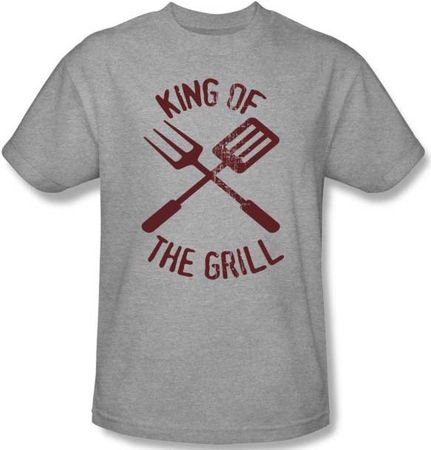 Funny Barbeque BBQ T-shirt - King of the Grill