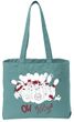 Funny Bowling "OH" Pastel Carrying Bag - Front & Back Print