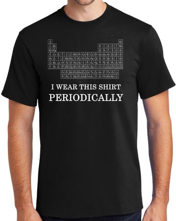 Funny Chemistry Periodic Table T-shirt - Black