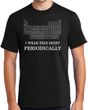 Funny Chemistry Periodic Table T-shirt - Black