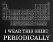 Funny Chemistry Periodic Table T-shirt - Black