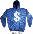 Funny Hoodie Distressed Dollar Sign Tie Dye Hoody