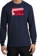 Funny Long Sleeve T-Shirt - Dropped On My Head As A Child Navy Tee