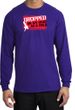 Funny Long Sleeve T-Shirt - Dropped On My Head As A Child Purple Tee