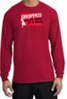 Funny Long Sleeve T-Shirt - Dropped On My Head As A Child Red Tee