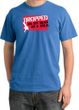 Funny Pigment Dyed T-Shirt - Dropped On My Head As A Child Medum Blue