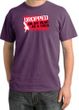 Funny Pigment Dyed T-Shirt - Dropped On My Head As A Child Plum Tee