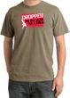Funny Pigment Dyed T-Shirt - Dropped On My Head As A Child Sandstone