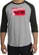 Funny Raglan Shirt - Dropped On My Head As A Child Heater Grey/Black