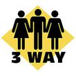 Funny Shirt 3 Way Sign Humor Tee Shirt