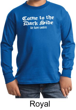Funny Shirt Come To The Dark Side Kids Long Sleeve Shirt
