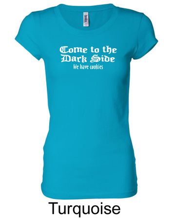 Funny Shirt Come To The Dark Side Ladies Longer Length Shirt