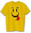 Funny Shirt Cool Smiley Face Gold Tee Shirt