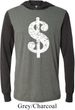 Funny Shirt Distressed Dollar Sign Lightweight Hoodie Tee