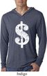 Funny Shirt Distressed Dollar Sign Lightweight Hoodie Tee T-Shirt