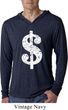 Funny Shirt Distressed Dollar Sign Lightweight Hoodie Tee T-Shirt