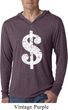 Funny Shirt Distressed Dollar Sign Lightweight Hoodie Tee T-Shirt