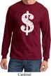 Funny Shirt Distressed Dollar Sign Long Sleeve Tee T-Shirt