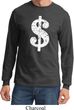 Funny Shirt Distressed Dollar Sign Long Sleeve Tee T-Shirt