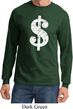 Funny Shirt Distressed Dollar Sign Long Sleeve Tee T-Shirt
