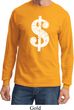 Funny Shirt Distressed Dollar Sign Long Sleeve Tee T-Shirt