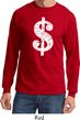 Funny Shirt Distressed Dollar Sign Long Sleeve Tee T-Shirt