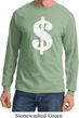 Funny Shirt Distressed Dollar Sign Long Sleeve Tee T-Shirt