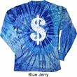 Funny Shirt Distressed Dollar Sign Long Sleeve Tie Dye Tee Shirt