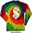 Funny Shirt Distressed Dollar Sign Long Sleeve Tie Dye Tee Shirt